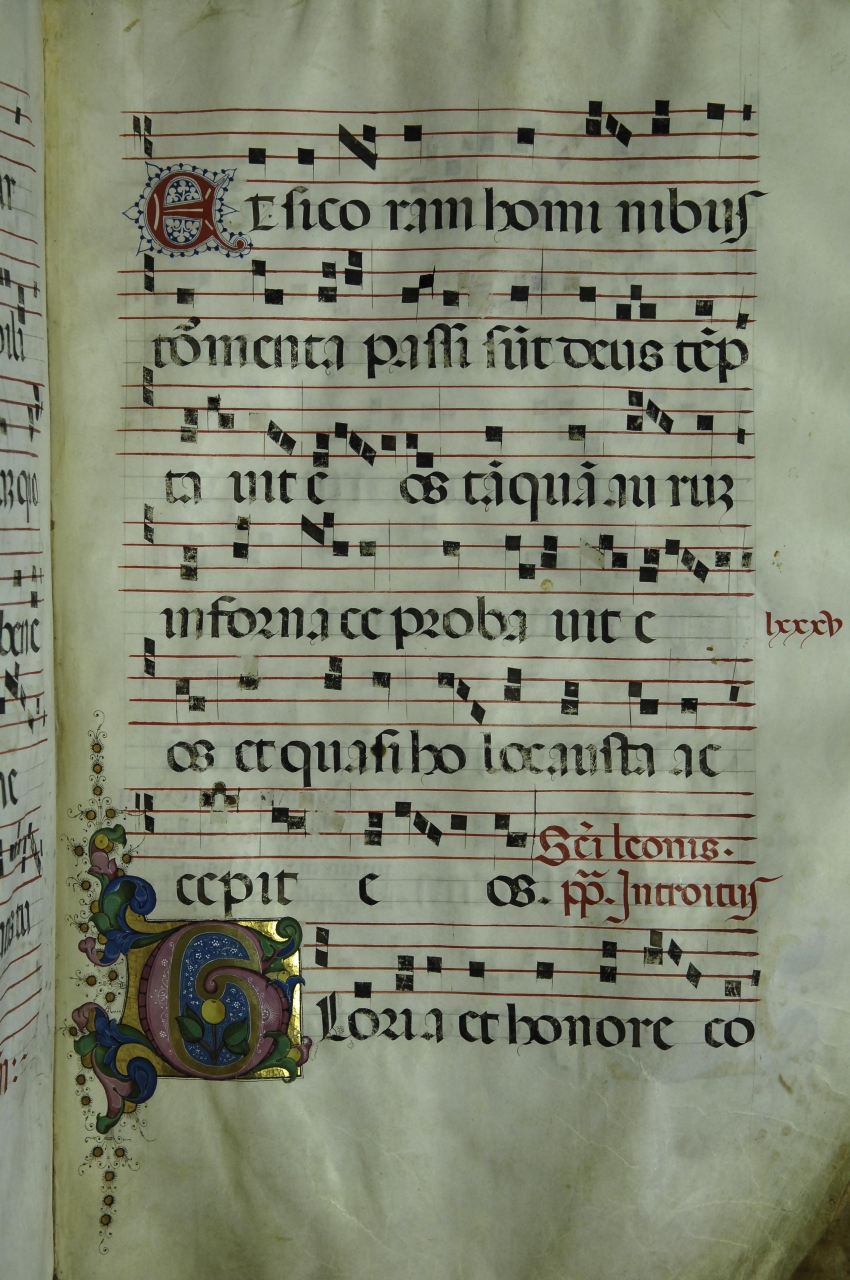 iniziale decorata (miniatura) di Bigordi Domenico detto Domenico Ghirlandaio (bottega) (seconda metà sec. XV)