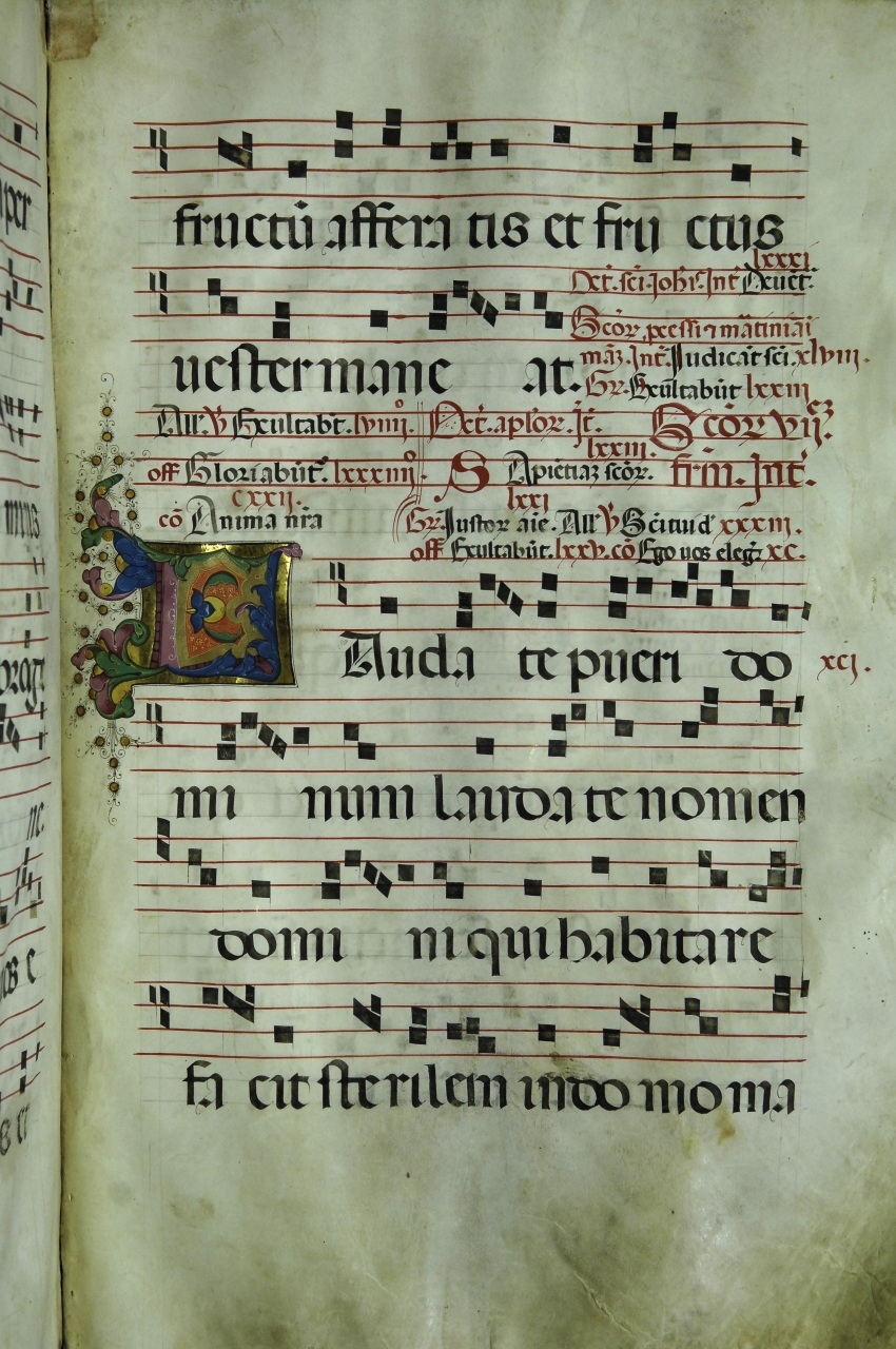 iniziale decorata (miniatura) di Bigordi Domenico detto Domenico Ghirlandaio (bottega) (seconda metà sec. XV)