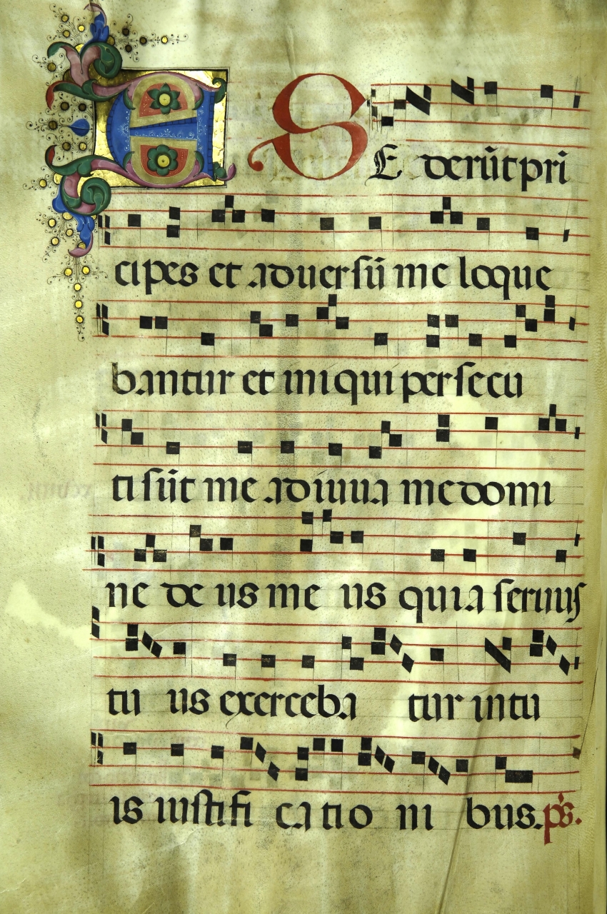 iniziale decorata (miniatura) di Bigordi Domenico detto Domenico Ghirlandaio (bottega) (seconda metà sec. XV)