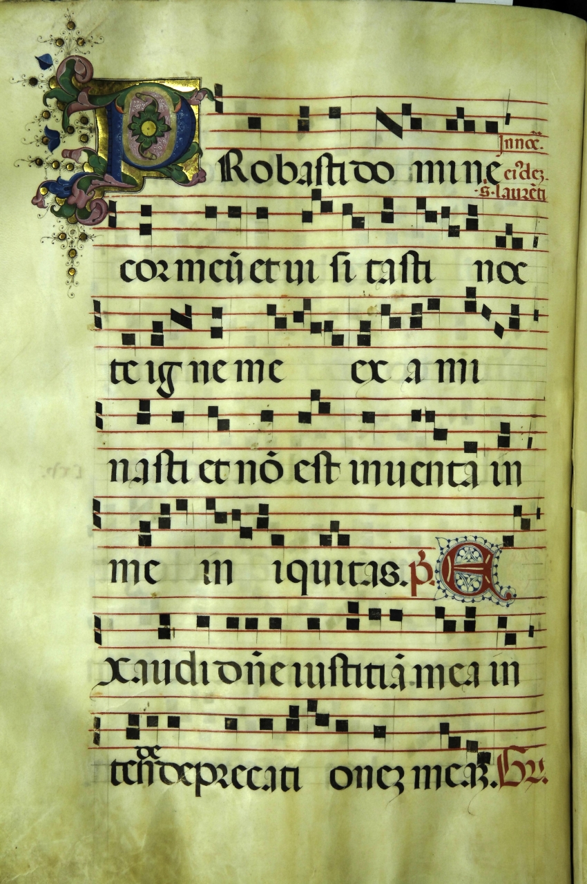 iniziale decorata (miniatura) di Bigordi Domenico detto Domenico Ghirlandaio (bottega) (seconda metà sec. XV)