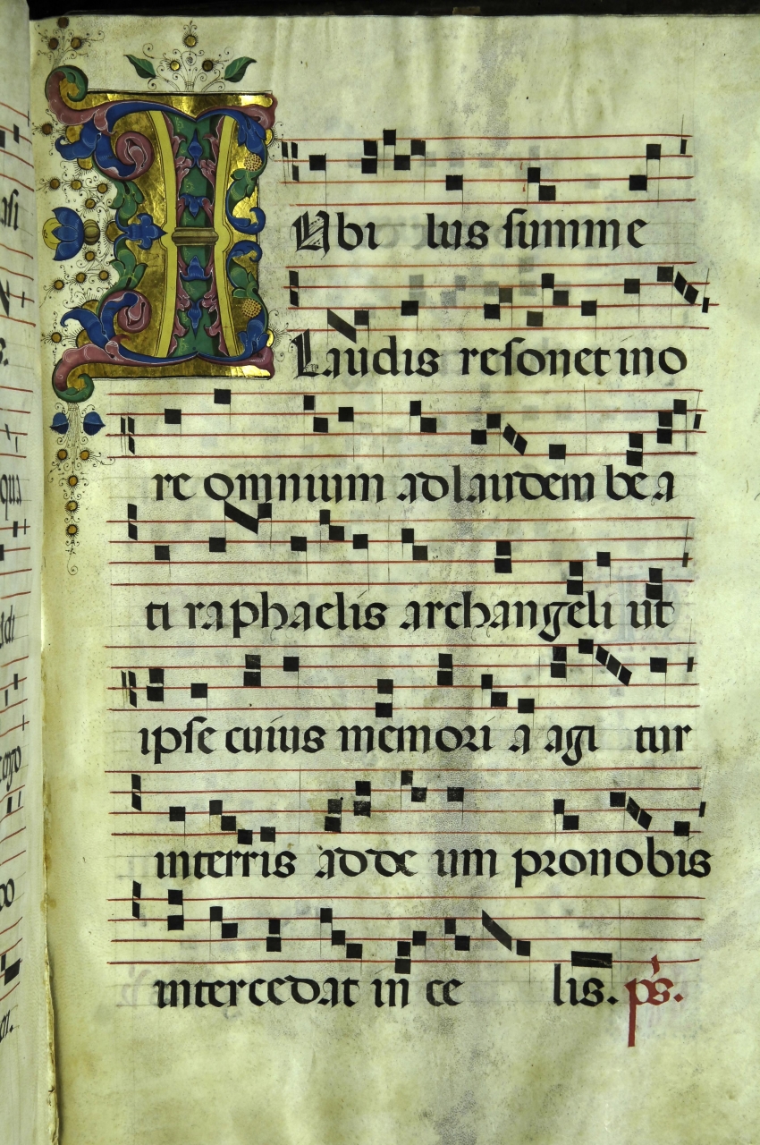 iniziale decorata (miniatura) di Bigordi Domenico detto Domenico Ghirlandaio (bottega) (seconda metà sec. XV)