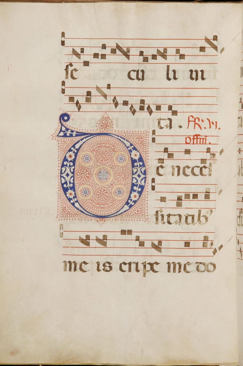 iniziale filigranata (miniatura) di Torelli Filippo (sec. XV)