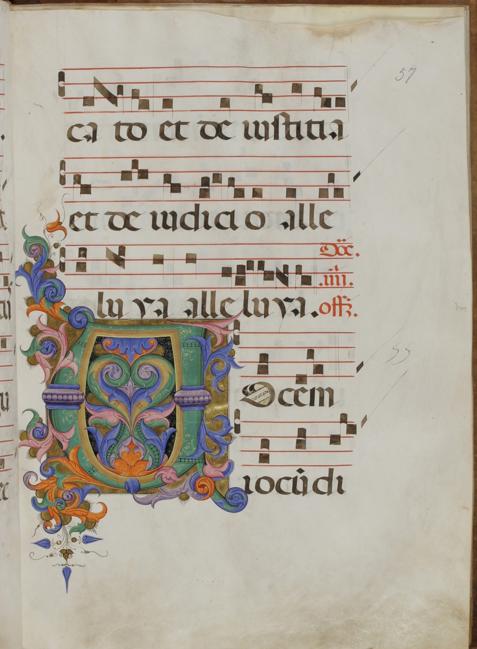 iniziale decorata (miniatura) di Torelli Filippo (metà sec. XV)