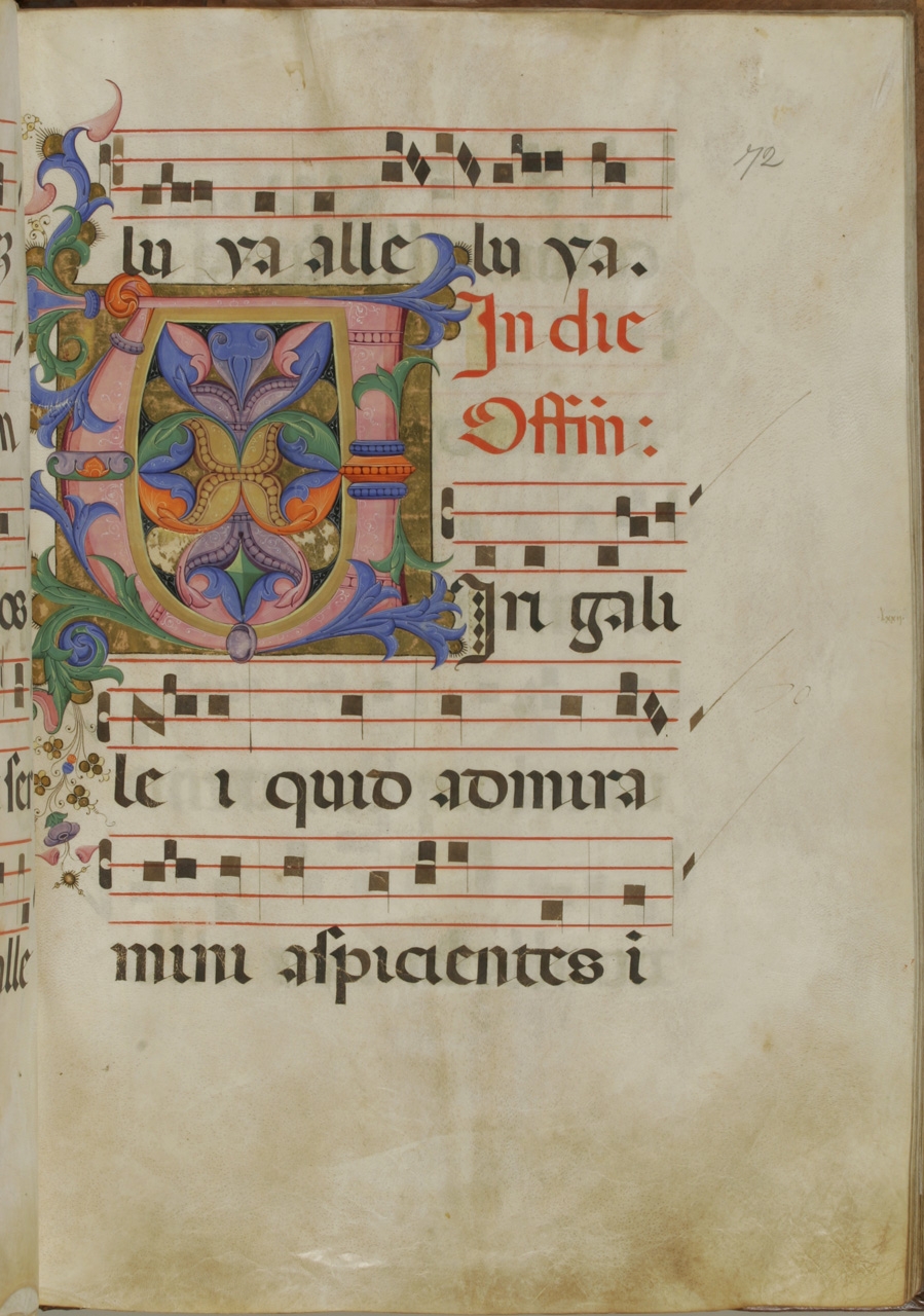 iniziale decorata (miniatura) di Torelli Filippo (metà sec. XV)