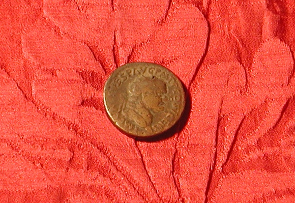 moneta - dupondio - ambito romano imperiale (terzo quarto sec. I d.C)