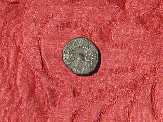 moneta - quadrante - ambito romano imperiale (sec. I d.C)