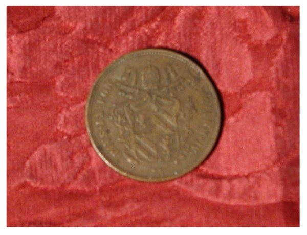 moneta - 2 baiocchi di Cerbara Niccolò - scuola romana (ultimo quarto sec. XIX d.C)
