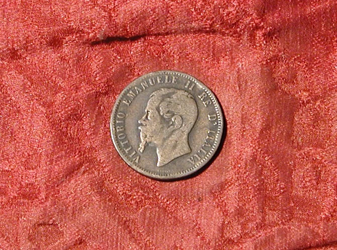 moneta - 10 centesimi di Ferraris Giuseppe - scuola italiana (terzo quarto sec. XIX d.C)