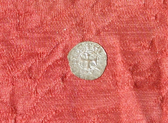 moneta - denaro tornese - Grecia franca (fine/ inizio secc. XIII-XIV d.C)