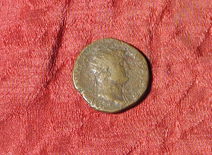moneta - dupondio - ambito romano (sec. II d.C)