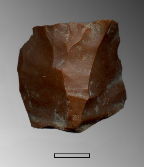 nucleo, unidirezionale a schegge/lame (Paleolitico Superiore - Epigravettiano finale)