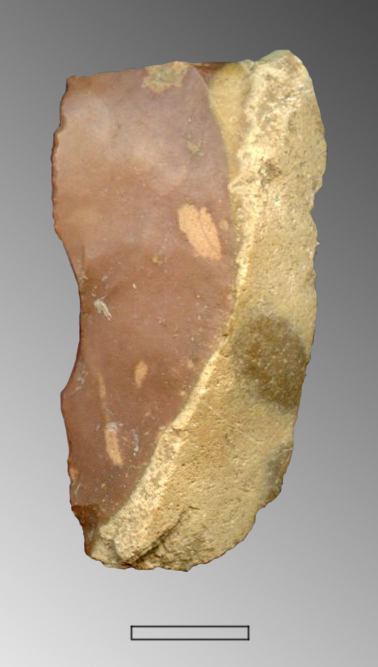 lama-raschiatoio, a ritocco marginale (Paleolitico superiore)
