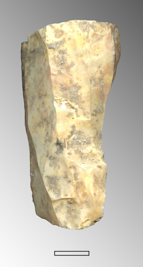 nucleo, bidirezionale a lame (Paleolitico superiore)