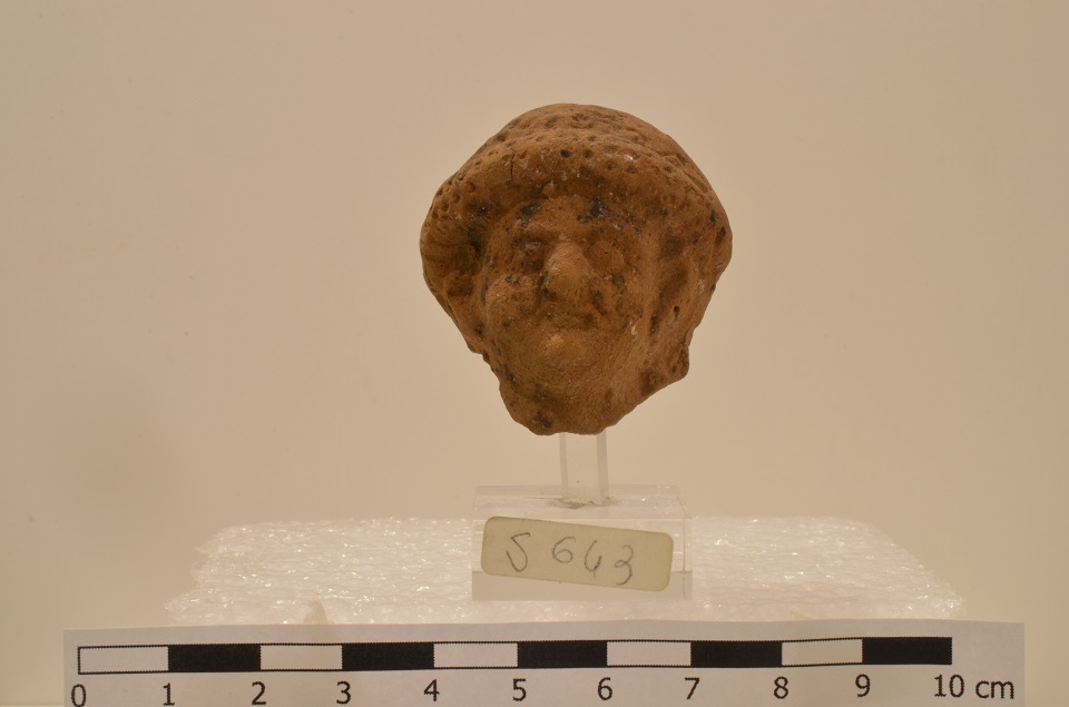 testa, di figura umana maschile (Eta' tardoantica)