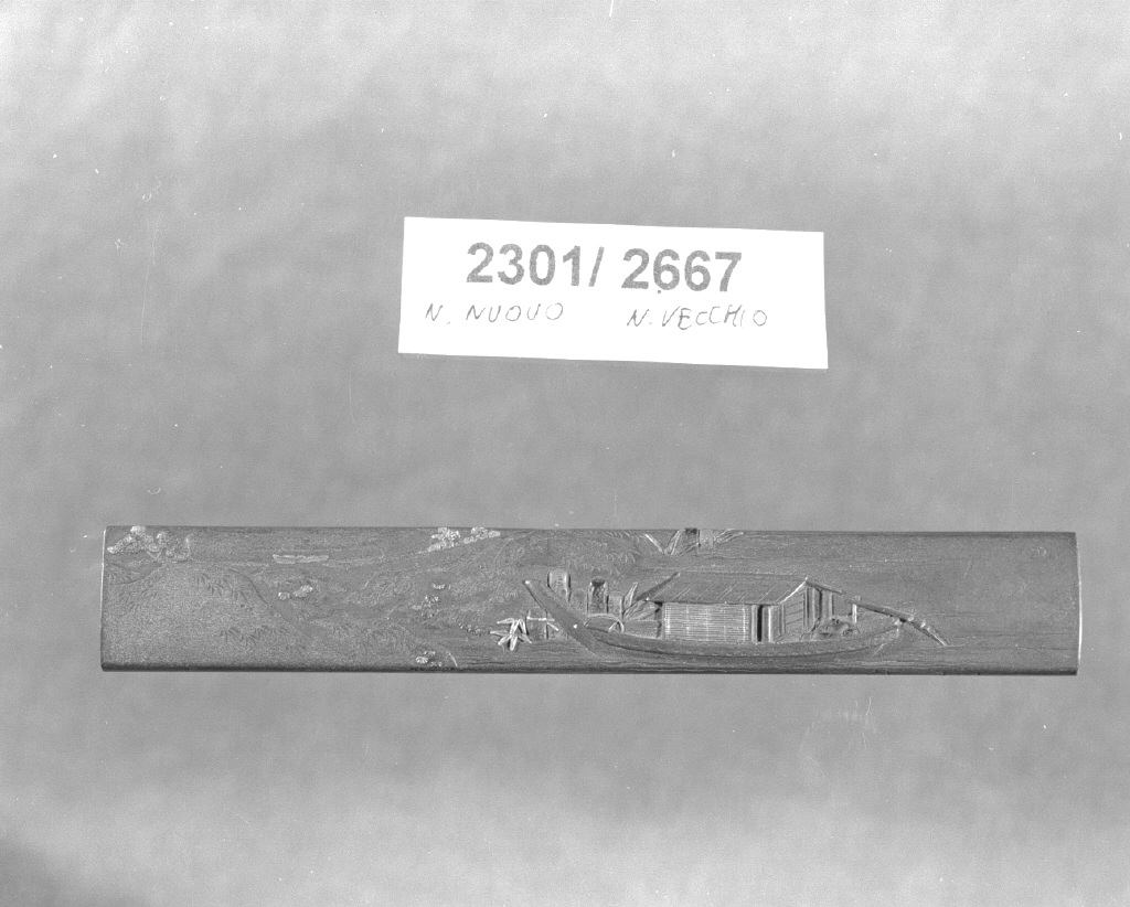 elementi decorativi (impugnatura di arma bianca, opera isolata) di Seijoken Motozane (secc. XVI/ XIX)