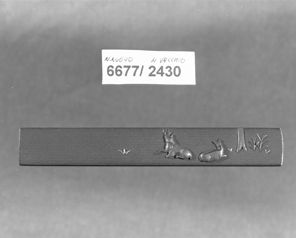 elementi decorativi (impugnatura di arma bianca, opera isolata) di Hokio Ichijo (sec. XIX)