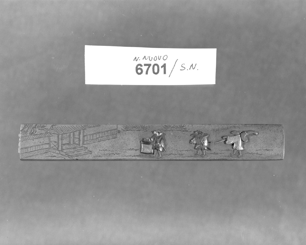 elementi decorativi (impugnatura di arma bianca, opera isolata) - ambito giapponese (secc. XVI/ XIX)