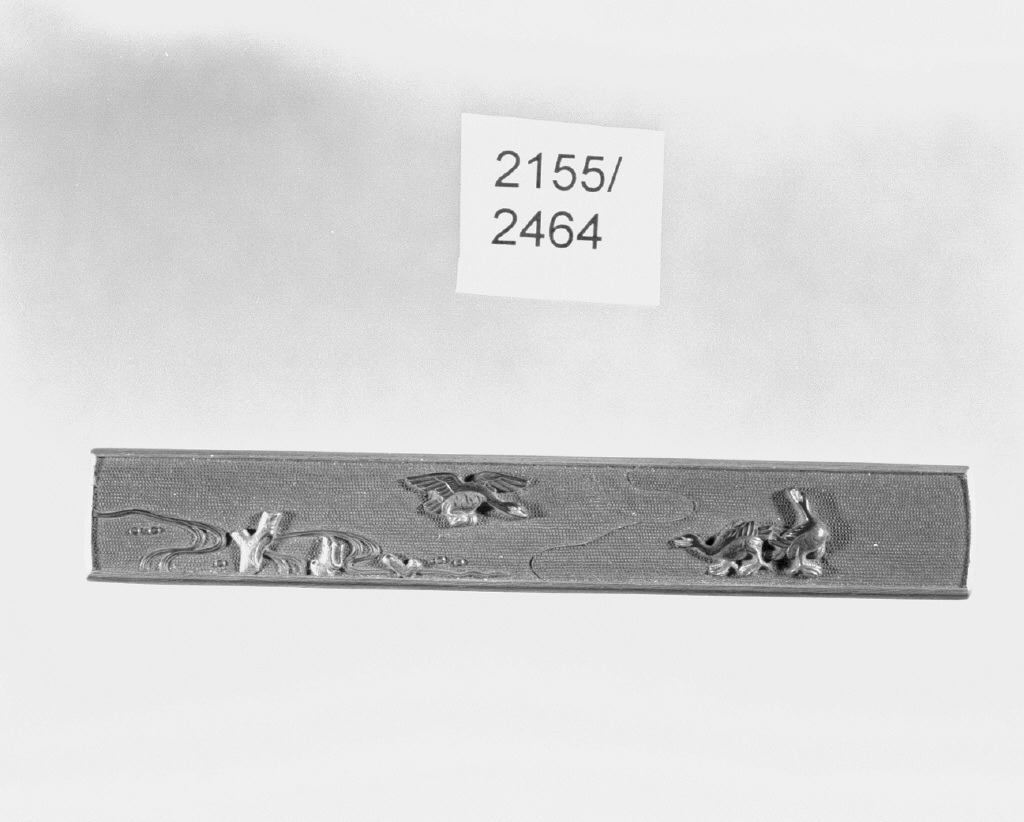 paesaggio con uccelli (impugnatura di arma bianca, insieme) di Goto Teijo (seconda metà sec. XVII)