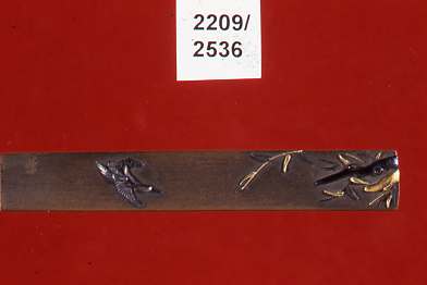 uccelli in volo (impugnatura di arma bianca, elemento d'insieme) di Muneyuki (secc. XVI/ XIX)