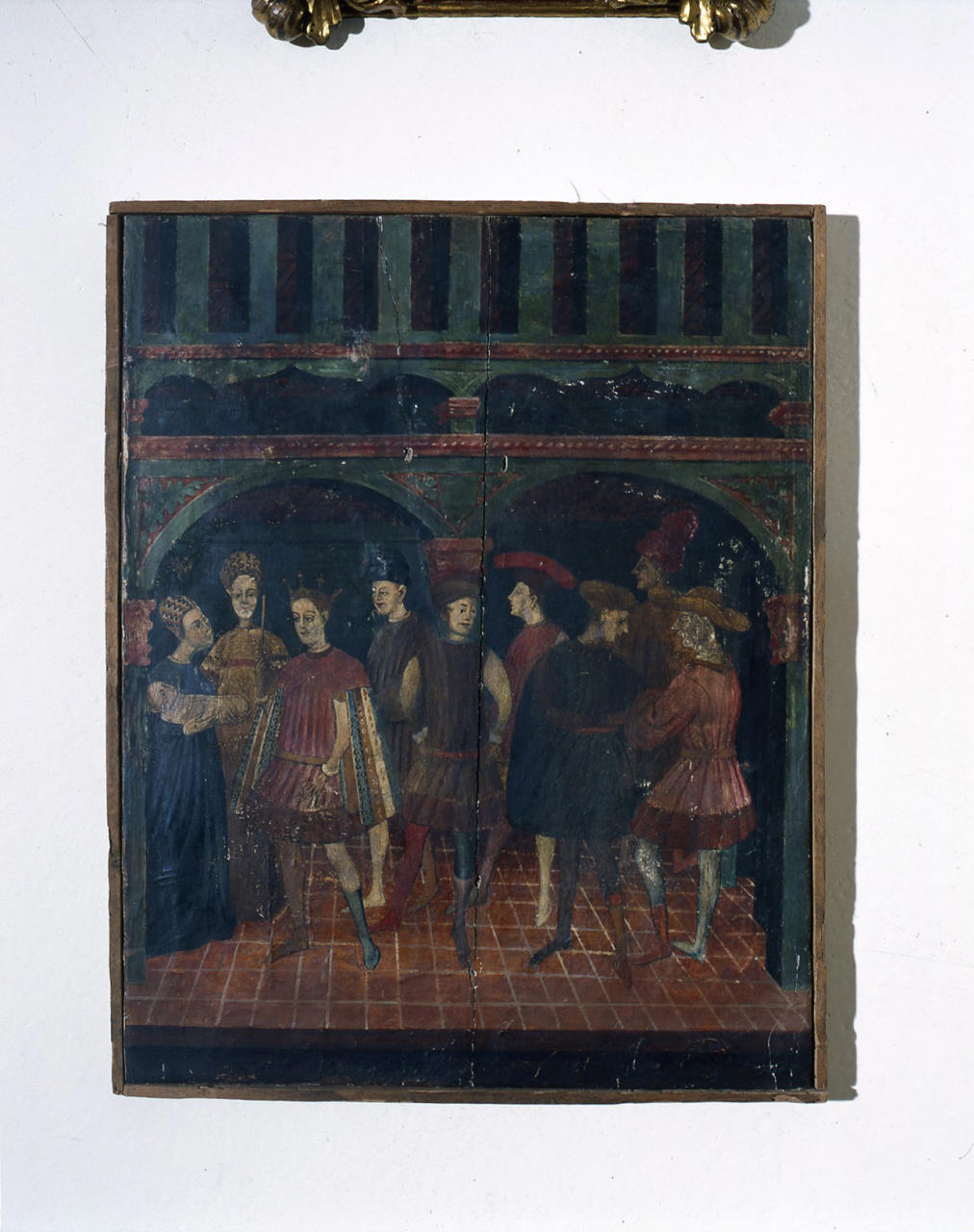 Giudizio di Salomone (?) (dipinto) - ambito fiorentino (sec. XV)