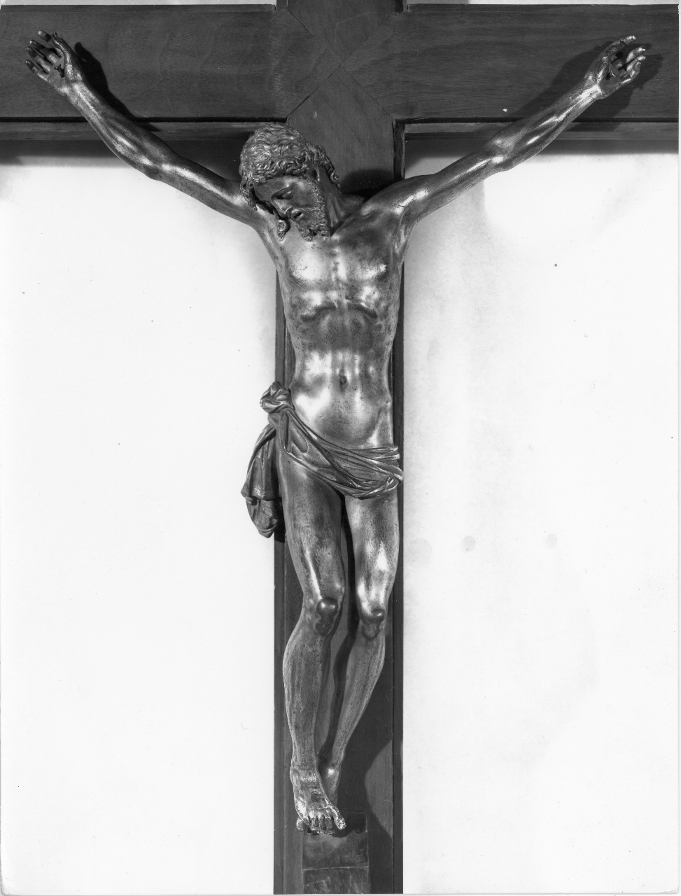 Cristo crocifisso (crocifisso) di Boulogne Jean de detto Giambologna, Portigiani Domenico fra (sec. XVI)