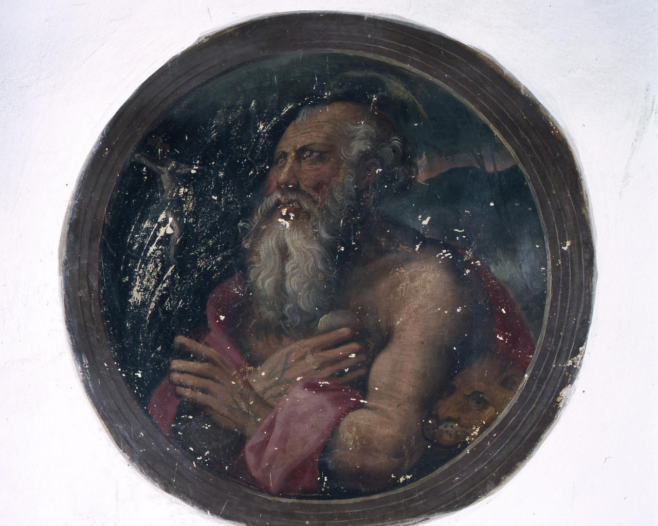 San Girolamo (dipinto) di Tosini Michele detto Michele di Ridolfo del Ghirlandaio (cerchia) (sec. XVI)