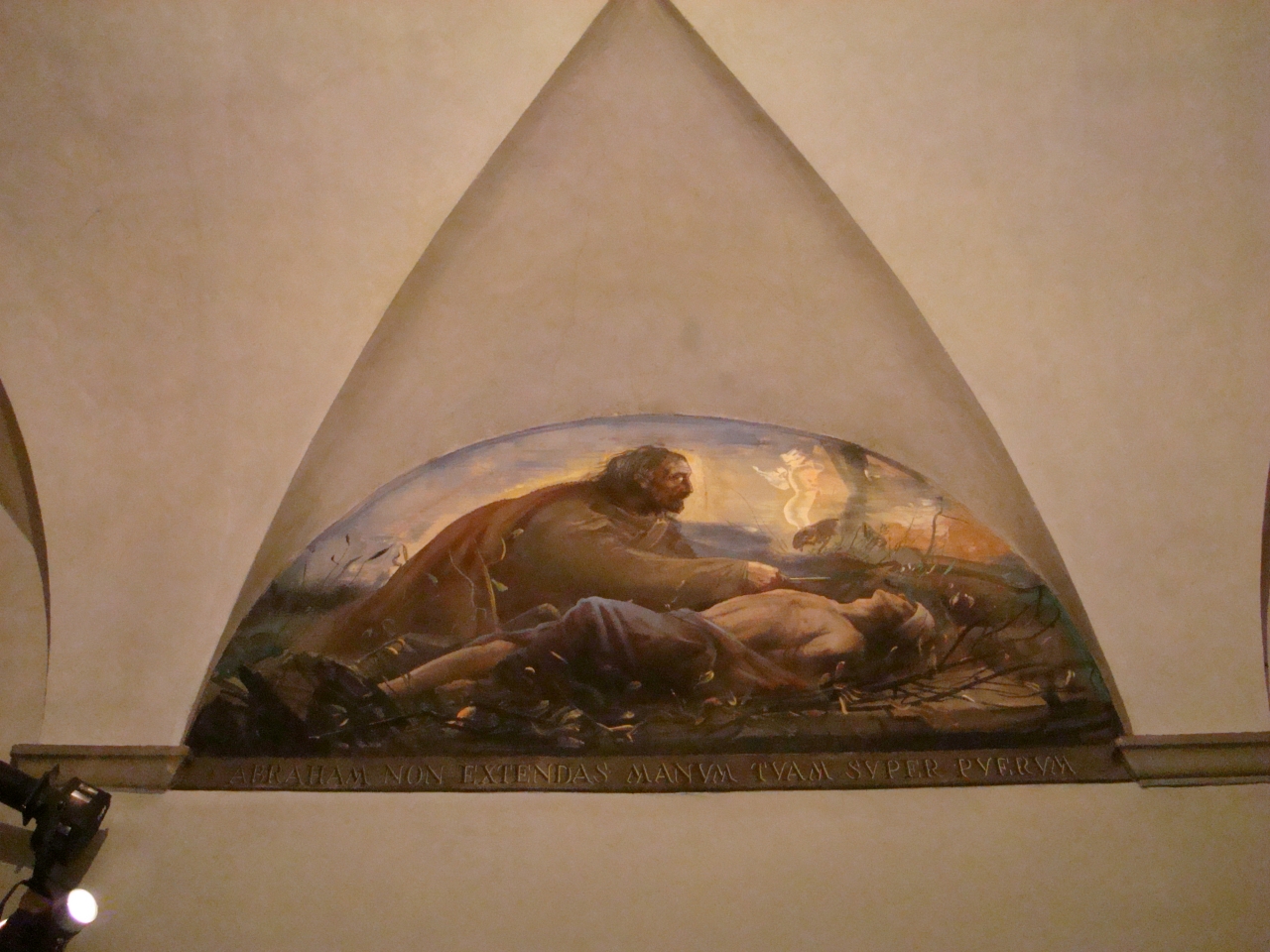sacrificio di Isacco (dipinto) di Annigoni Pietro (sec. XX)