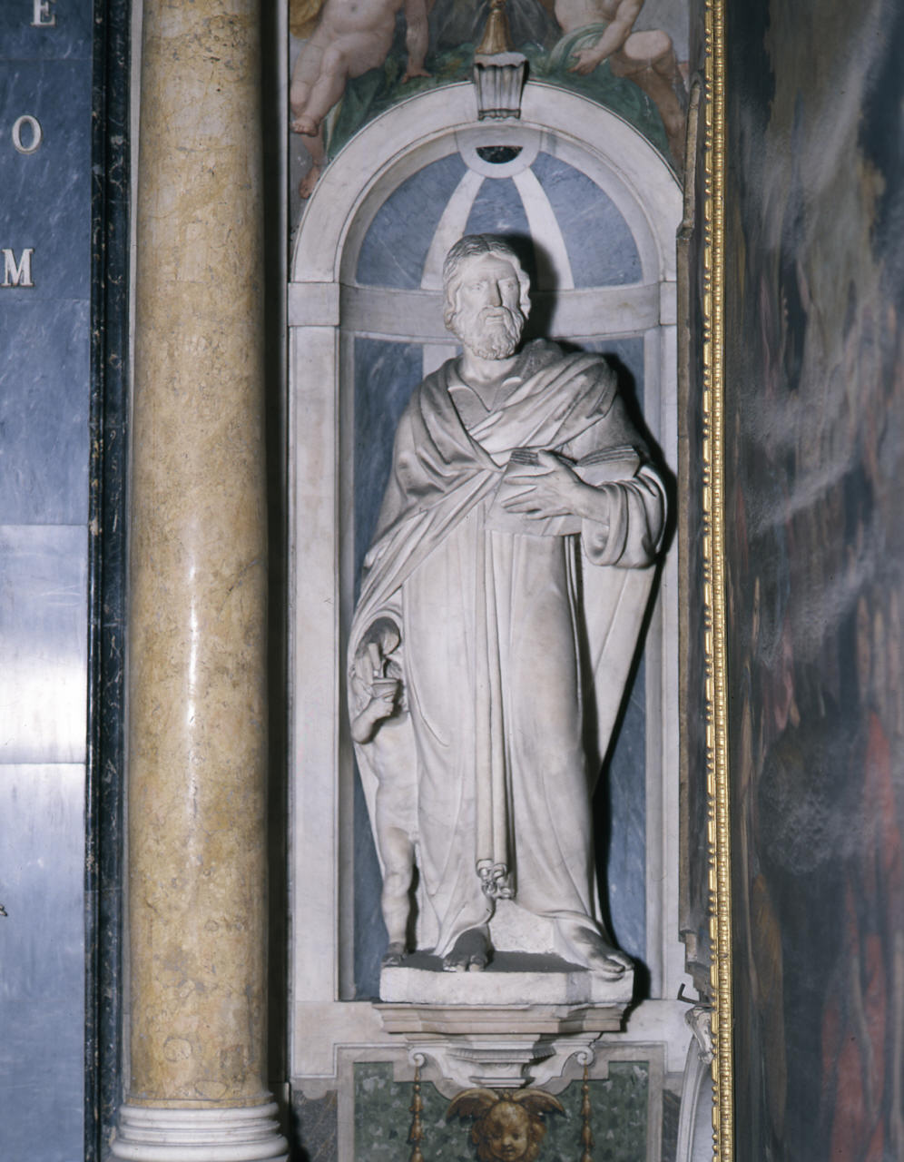 San Matteo evangelista (scultura) di Salvetti Lodovico (sec. XVII)