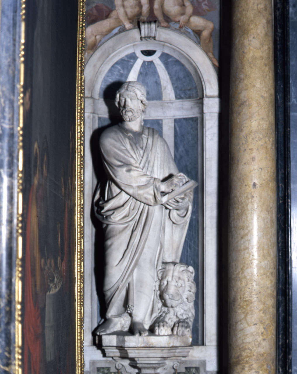 San Marco evangelista (scultura) di Salvetti Lodovico (sec. XVII)