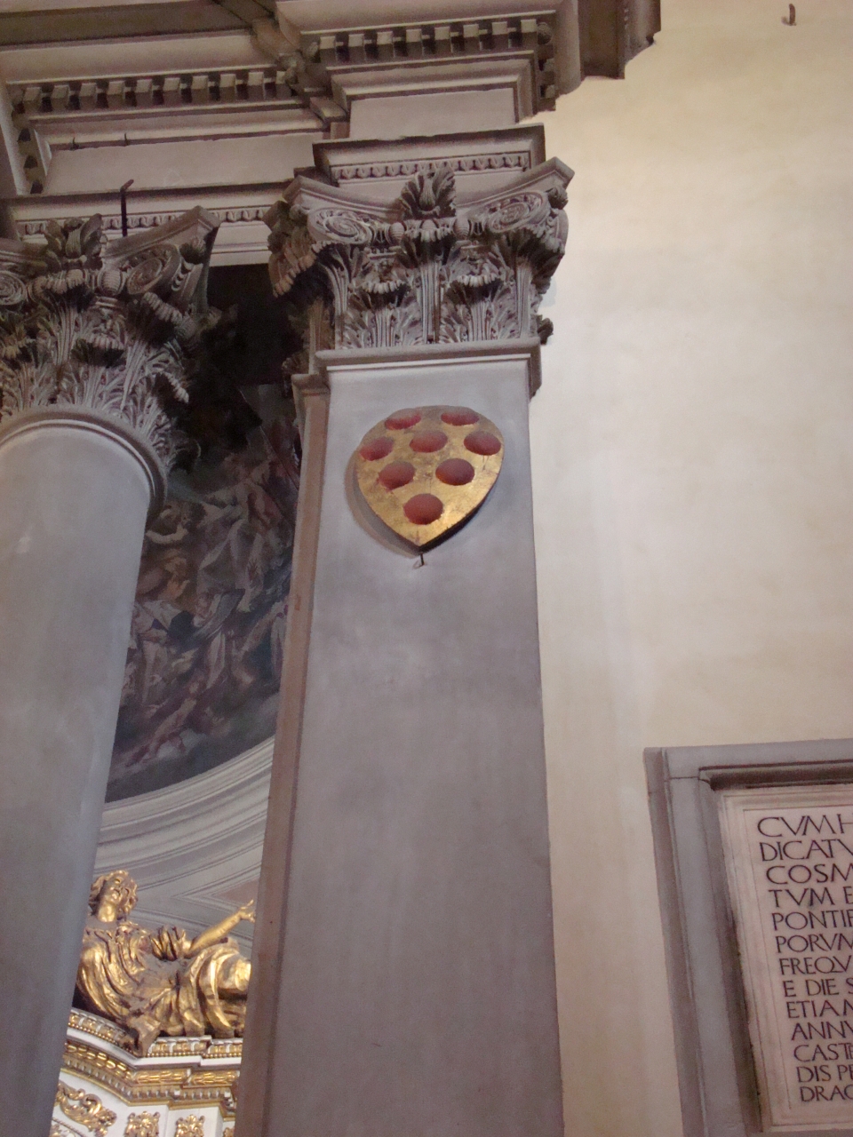 stemma della famiglia Medici (rilievo, serie) - manifattura fiorentina (sec. XV)