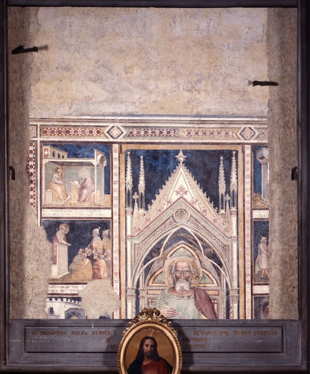 predicazione di San Marco (dipinto murale) - ambito fiorentino (sec. XIV)