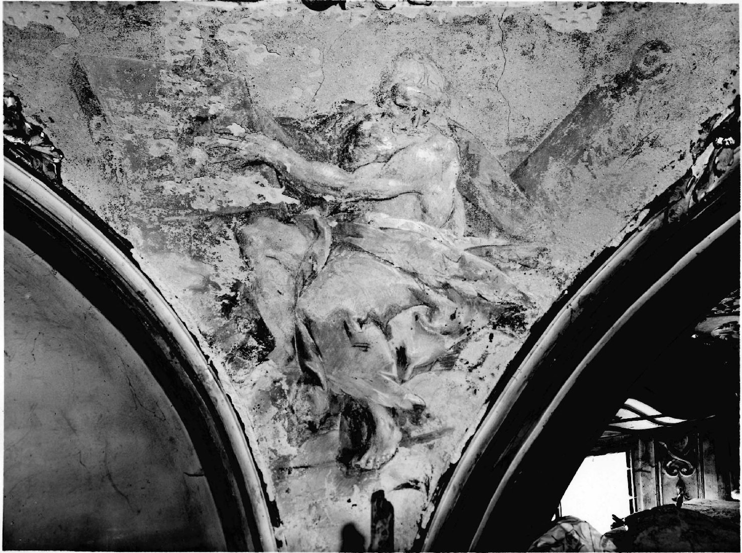 Architettura - Chiese – Affresco <Isaia> - Cremona (positivo) di Negri, Giovanni (studio) (metà/ metà XX)