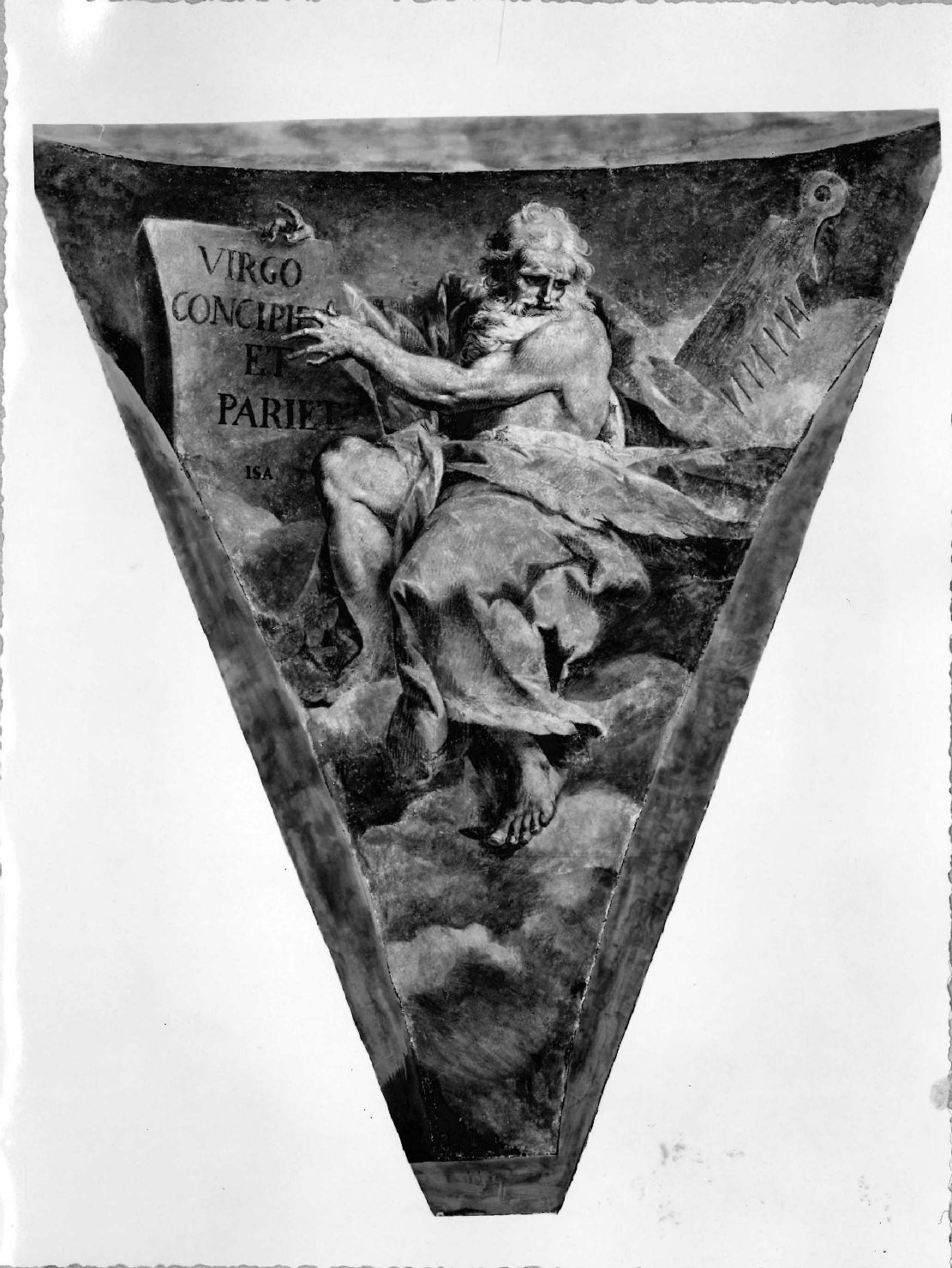 Architettura - Chiese – Affresco <Isaia> - Cremona (positivo) di Negri, Giovanni (studio) (metà/ metà XX)