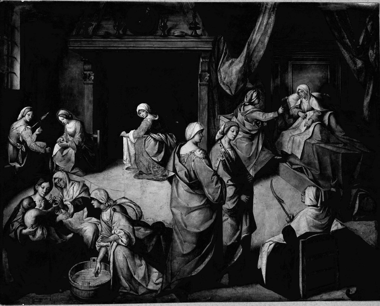 Architettura – Chiese – Apparati decorativi <Nascita di Maria>- Cremona (positivo) di Anonimo (prima metà XX)