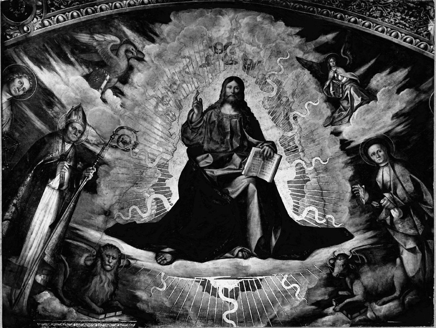 Architettura – Chiese – Apparati dipinti <Pantocrator>- Cremona (positivo) di Anonimo (prima metà XX)