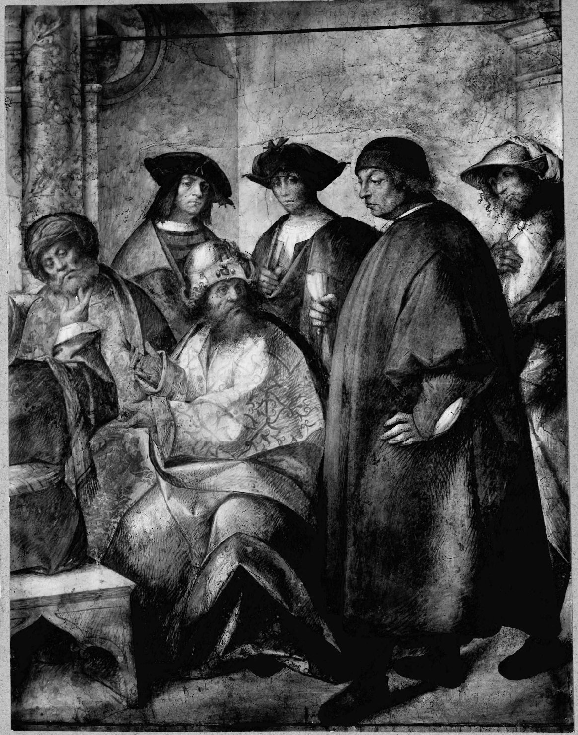 Architettura – Chiese – Apparati dipinti <Disputa di Gesù>- Cremona (positivo) di Anonimo (prima metà XX)