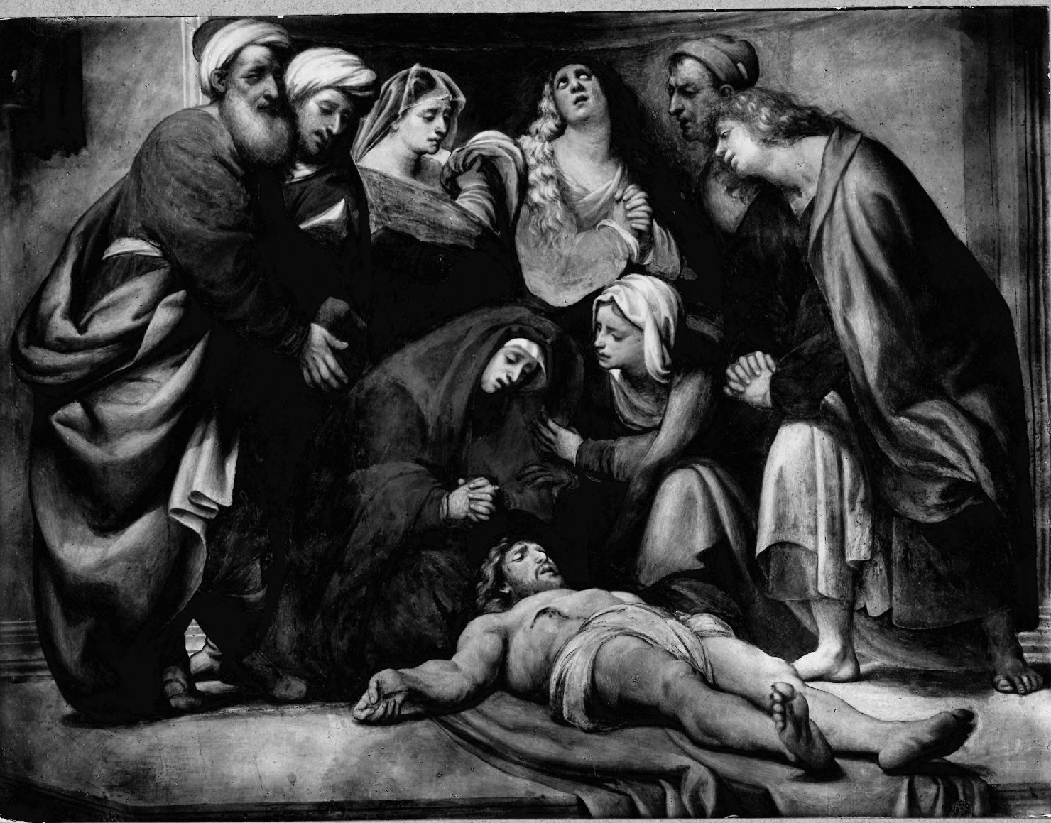 Architettura – Chiese – Apparati dipinti <Deposizione>- Cremona (positivo) di Anonimo (prima metà XX)