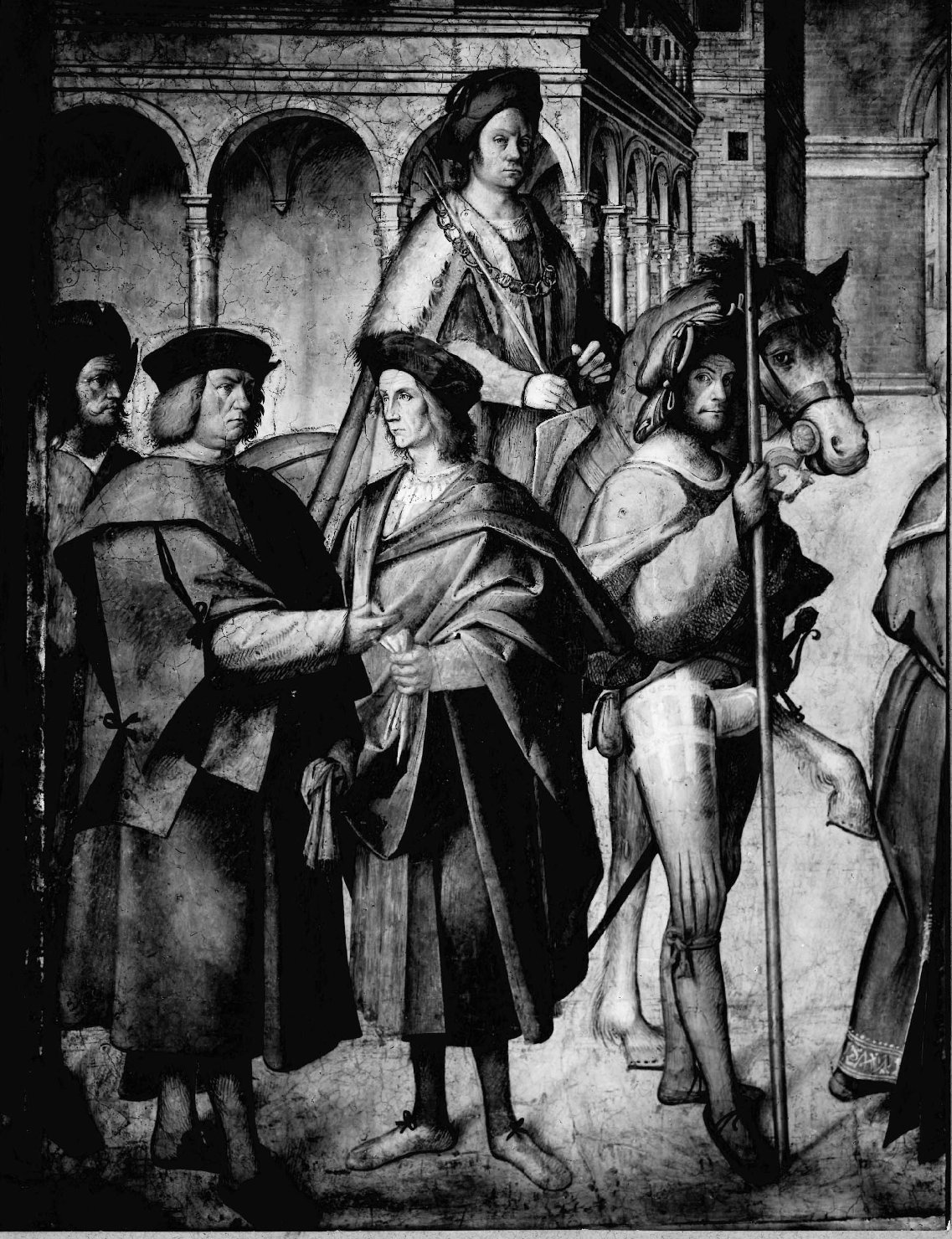 Architettura – Chiese – Apparati dipinti <Incontro di San Gioacchino e Sant'Anna alla Porta Aurea>- Cremona (positivo) di Anonimo (prima metà XX)