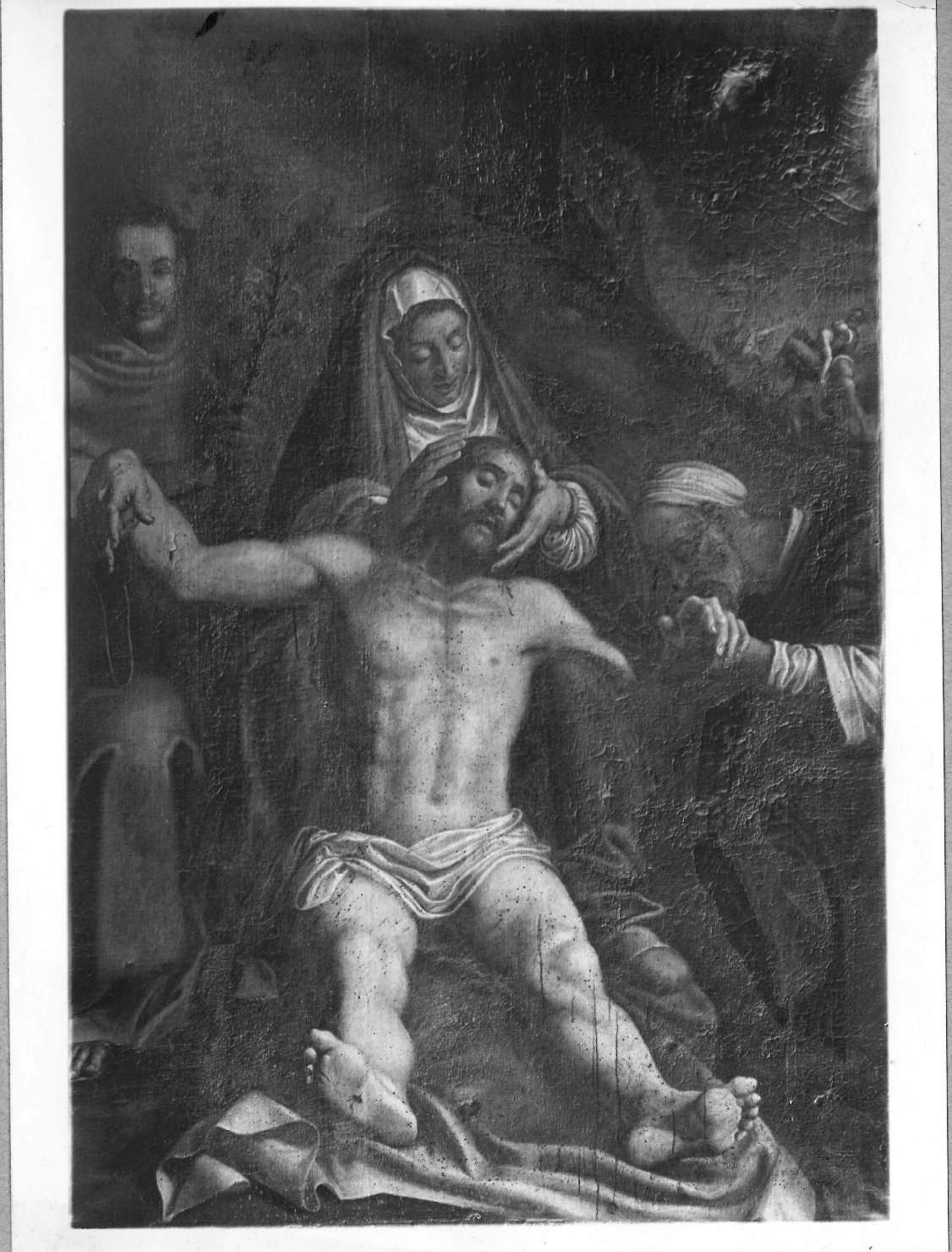 Architettura – Chiese – Pittura – <Deposizione di Cristo>- Cremona (positivo) di Sansoni, Mario (studio) (prima metà XX)