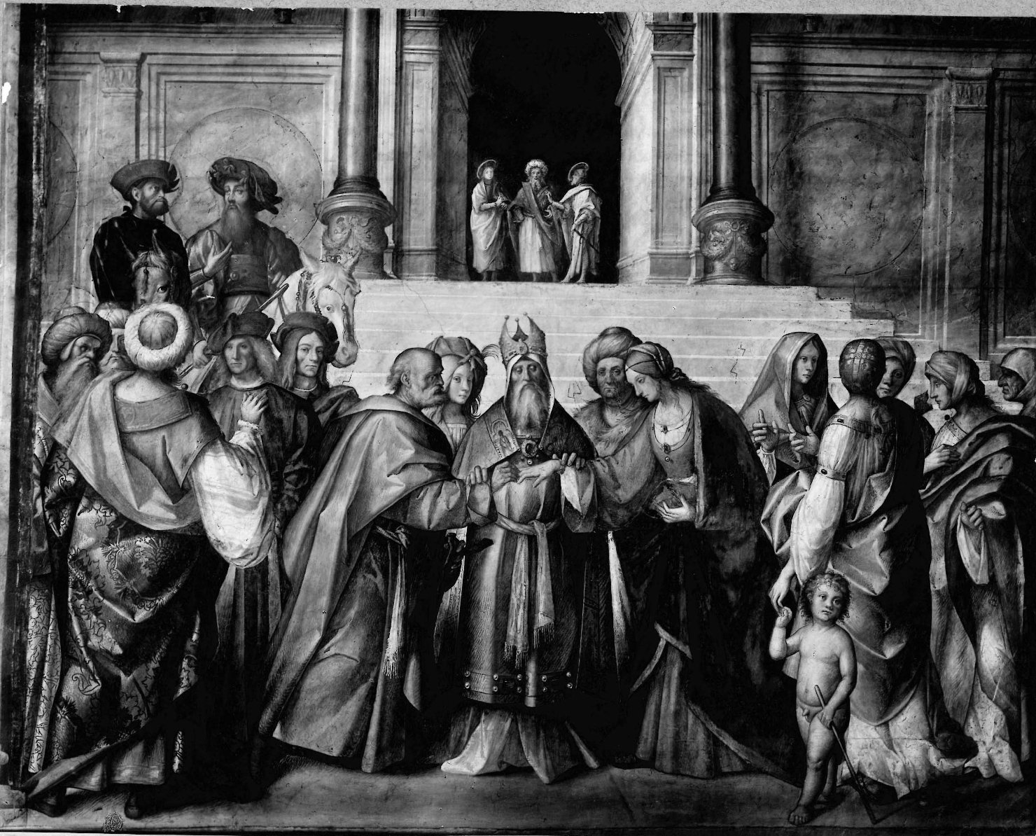 Architettura – Chiese – Apparati dipinti <Sposalizio della Vergine>- Cremona (positivo) di Anonimo (prima metà XX)