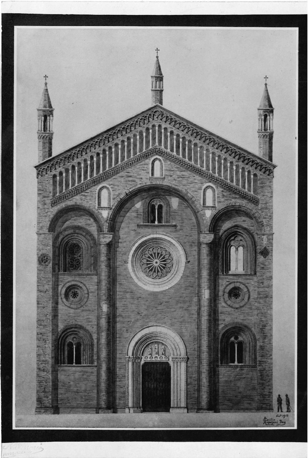 Architettura – Chiese – Crema (positivo) di Ferrario, Achille (studio) (primo quarto XX)
