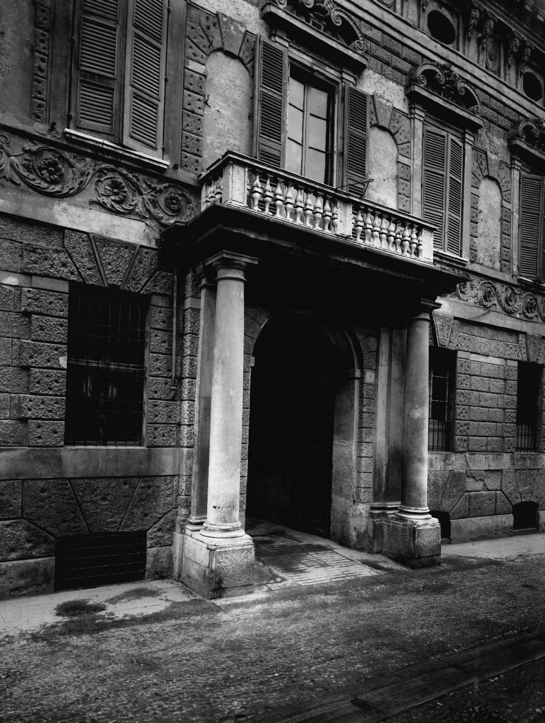 Cremona - Architettura - palazzi - Palazzo Vidoni Pagliari (positivo) di Fazioli, Ernesto (XX)