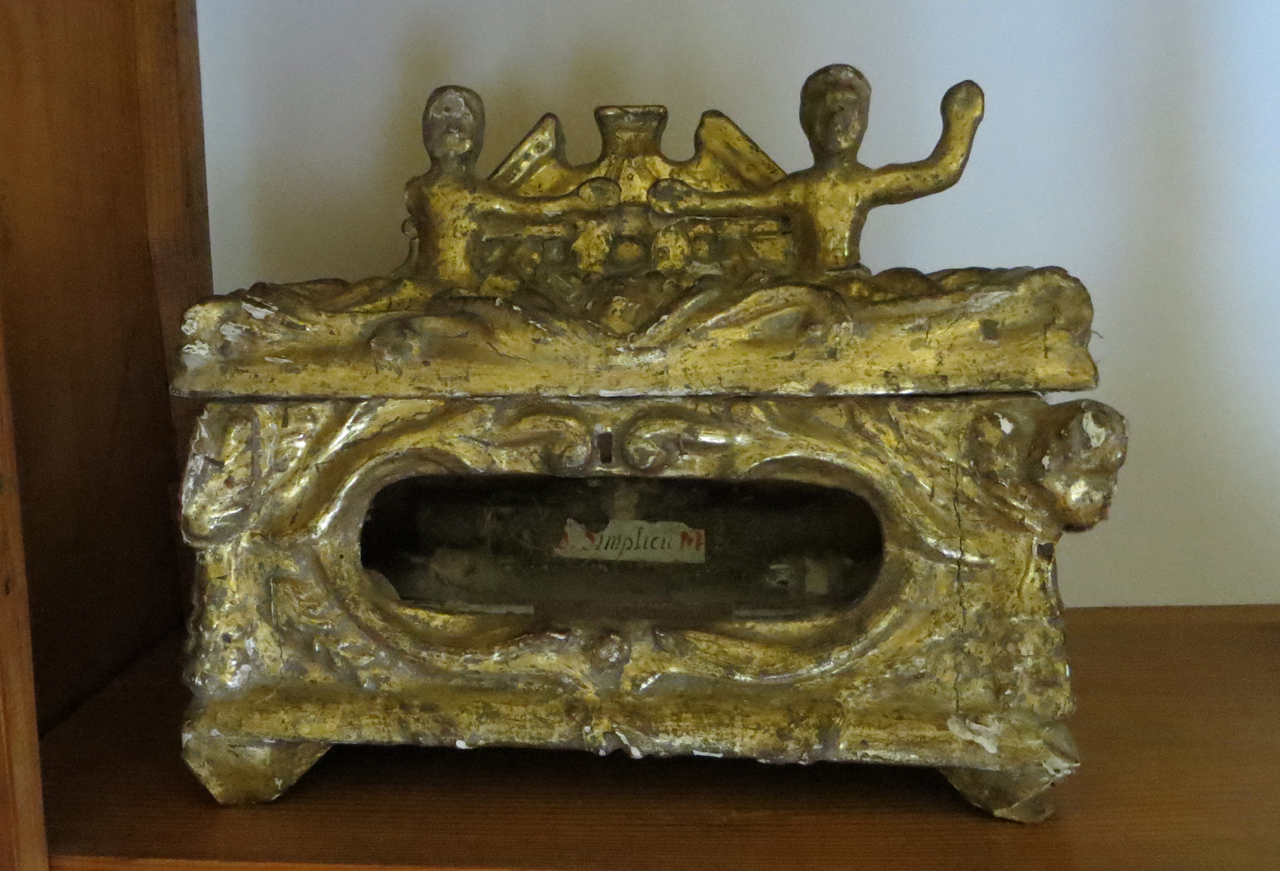 soggetto non rilevabile (reliquiario a teca) - bottega marchigiana (sec. XVII)