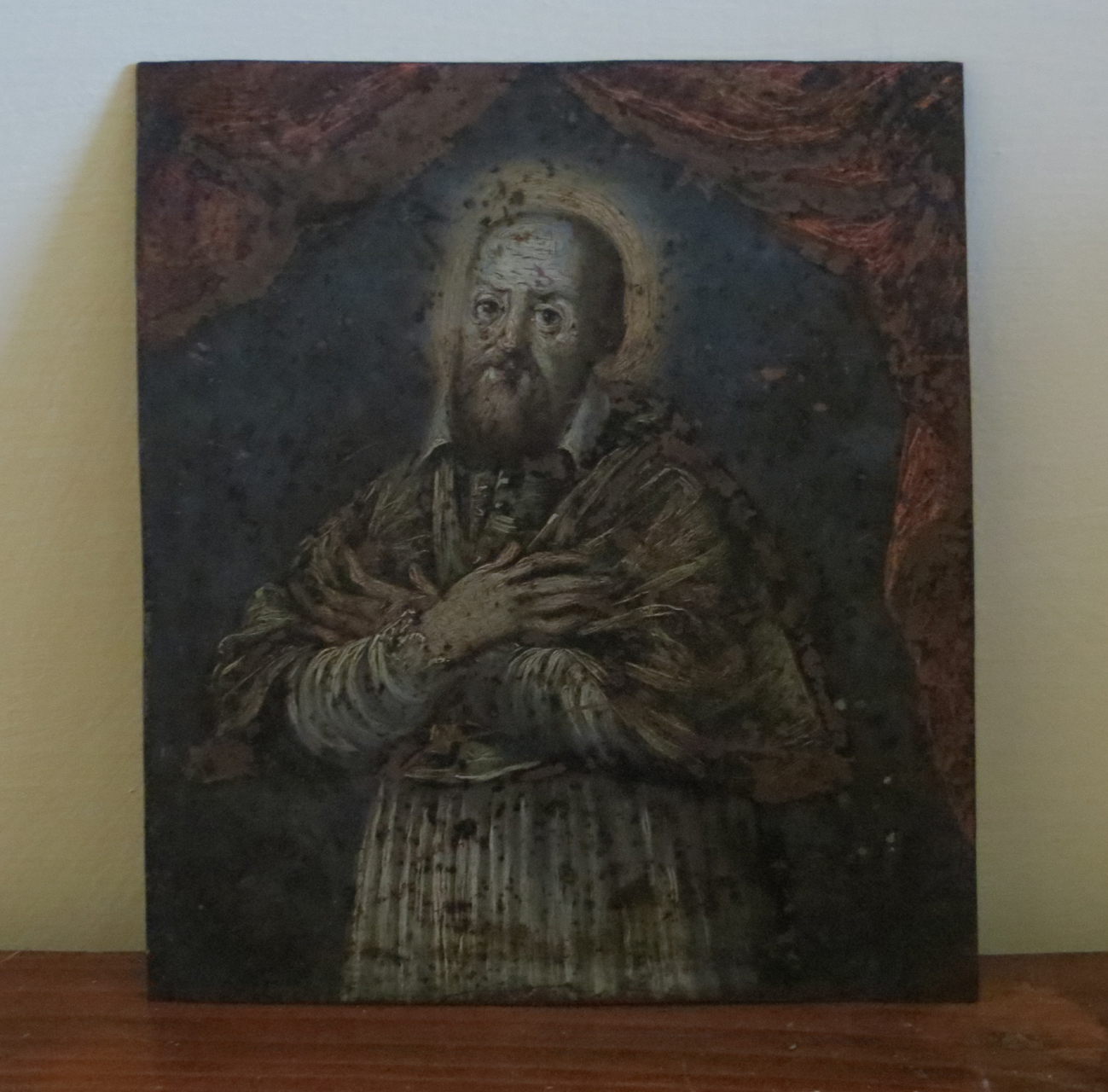 ritratto a mezza figura di prelato (dipinto) - ambito italiano (fine/ metà secc. XVII/ XVIII)