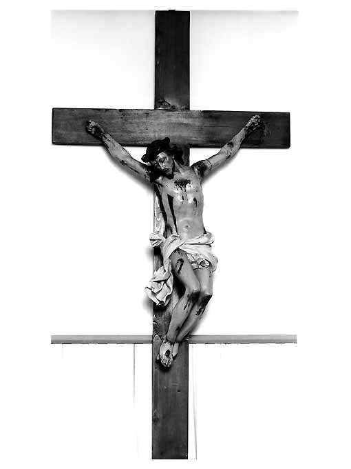 Cristo crocifisso (croce da parete) - ambito pugliese (prima metà sec. XVIII)