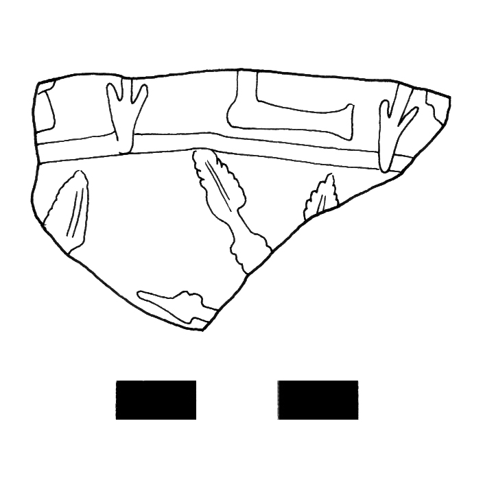 coppa/ emisferica, Dragendorff 37 di Germanus - ambito gallo romano, produzione di Banassac (prima metà II)