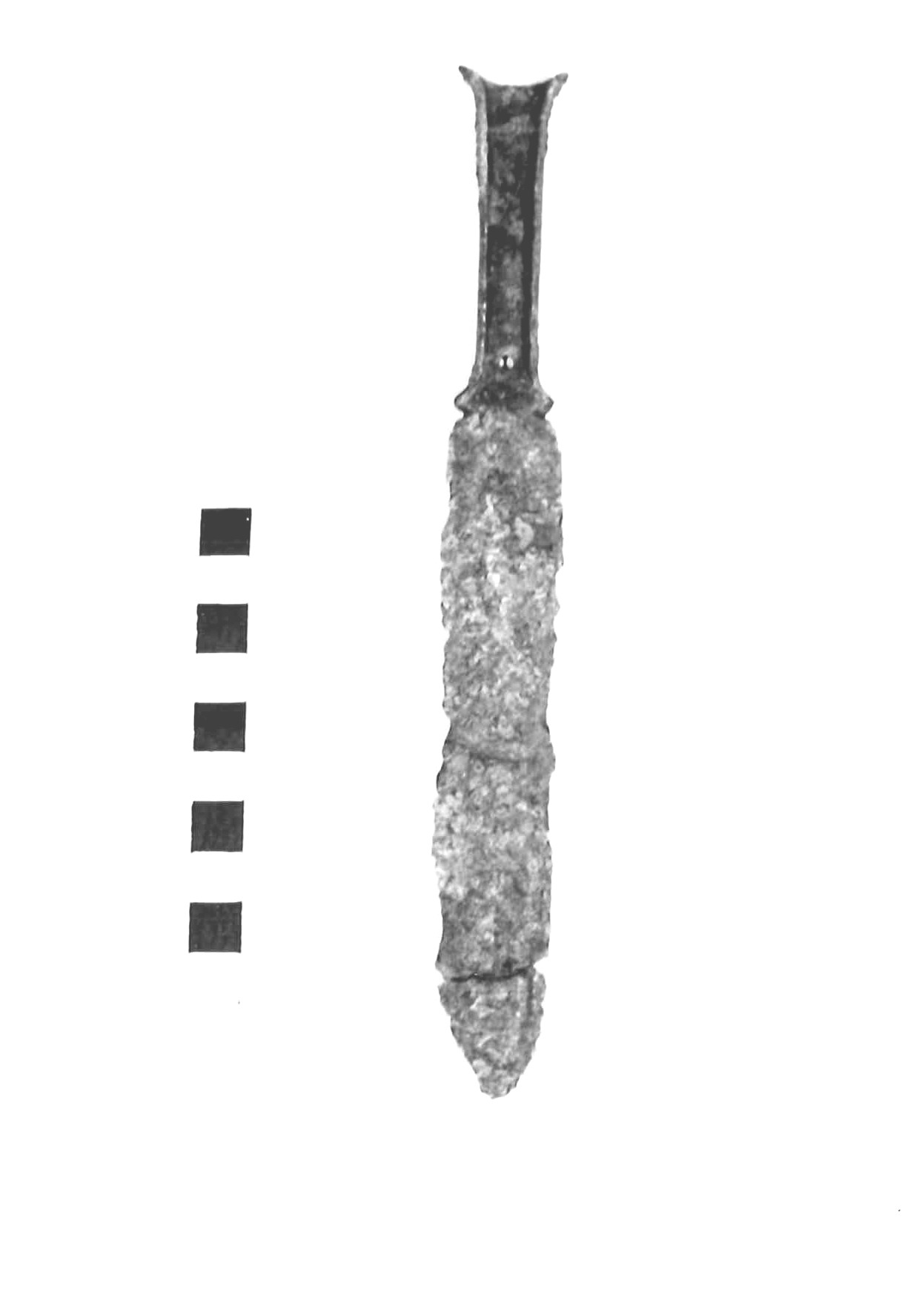 pugnale a lingua da presa, tipo Bertarina - subappenninico (età del bronzo finale)