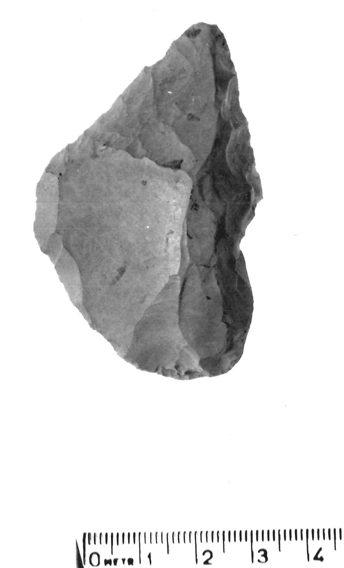 raschiatoio latero-trasversale (punta) - musteriano (paleolitico medio)