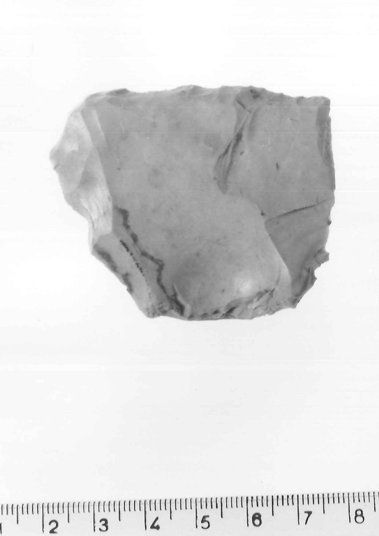 raschiatoio trasversale - musteriano (paleolitico medio)