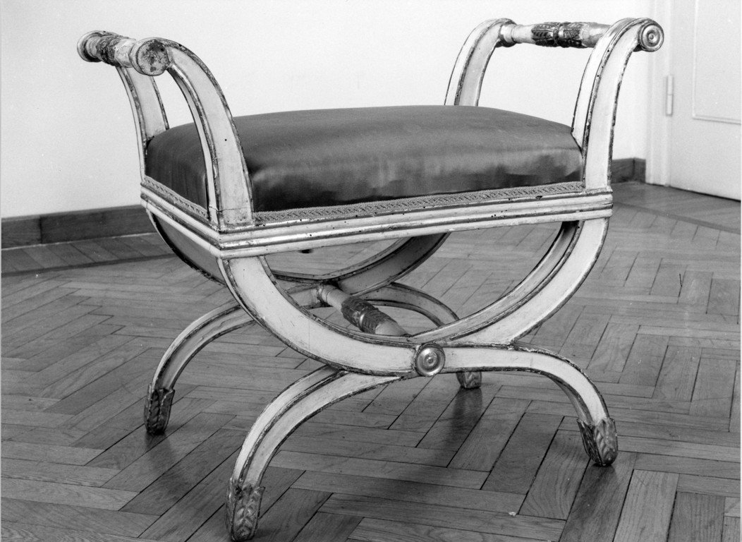 sgabello, serie - manifattura toscana (inizio sec. XIX)